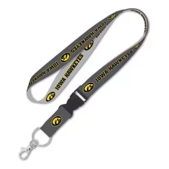 Wincraft Iowa Hawkeyes Charcoal Lanyard