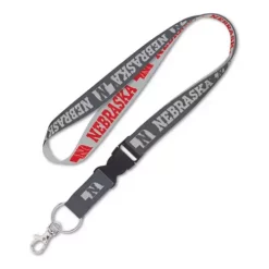 Wincraft Nebraska Cornhuskers Charcoal Lanyard