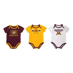 Colosseum Infant Boy's Minnesota Golden Gophers Sandcastles Onesie 3-Pack