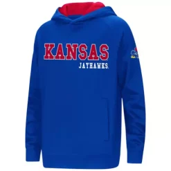 Colosseum Kids' Kansas Jayhawks Cyber 21 Hoodie