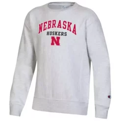 Champion Kids' Nebraska Cornhuskers Weave Crewneck