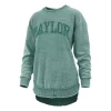 Pressbox Women's Baylor Bears Ponchoville Crewneck Sweatshirt