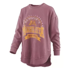 Pressbox Women's Minnesota Golden Gophers Captain Crewneck Sweatshirt