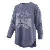 Pressbox Women's Nevada Wolf Pack Captain Crewneck Sweatshirt