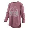 Pressbox Women's Montana Grizzlies Captain Crewneck Sweatshirt