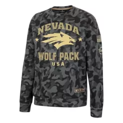 Colosseum Nevada Wolf Pack Operation Hat Trick GI Joe Crew Neck Sweatshirt