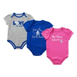 Colosseum Air Force Falcons 3pk. Formula Onsie Set